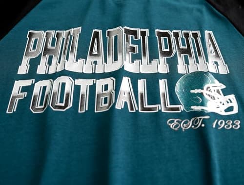 Simapak Mens Football Fans Athletic City Raglan T-Shirts - Midnight Green & Black (Size:XL) - Thumbnail 6