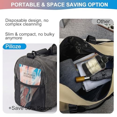 Disposable Protein Powder Travel Container Bags, 100PCS Portable Powder Container To Go, Leakproof Supplement Storage Pouches for Gym, Travel, Snacks and On-the-Go Nutrition - Thumbnail 6