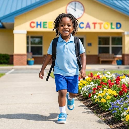 STQ KIDS Toddler Shoes Boys Wide Toe Box Barefoot Shoes Lightweight Girls Sneakers Zero Drop Preschool Kids First Walking Running Tennis Shoe Daycare School Blue Toddler Size 9 - Thumbnail 2