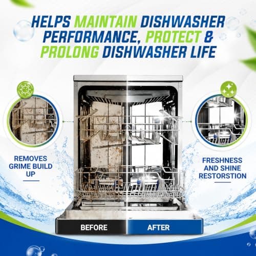 True Fresh Dishwasher Cleaner & Deodorizer Tablets, 24-Pack Dishwasher Maintenance Tablets for Interior, Pump, Filter, Spray arm & Drain, Helps Remove Grease, Limescale & Mineral Buildup 1-Year Supply - Thumbnail 2