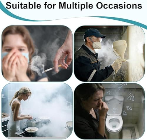 13 Modes Ozone Odor Eliminator for Strong Odor 99% Cat Litter Deodorizer Poof Odor Eliminator for Dogs, Negative Ion Air Purifier for Pets,Smoking, Painting, Kitchen,Toilet,Bedroom - Thumbnail 2