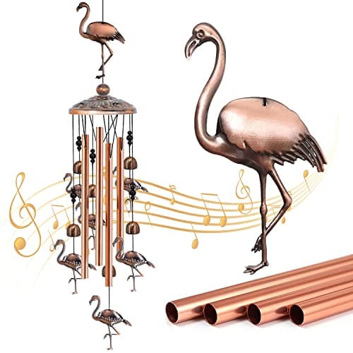 Wind Chimes for Outside Flamingo Gifts for Women Flamingo Garden Decor Birthday Gift for Mom Grandma Friend Flamingo Outdoor Yard Decorations Windchimes Outdoors - Image 1