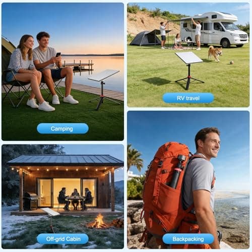 Datop Starlink Mini Tripod Mount,with Aluminum Adapter Tripod Stand Mount Adjustable Height and 360°Tilt Compatible,Starlink mini Stand for Outdoor Camping, Traveling, RV | Starlink Mini Accessories - Thumbnail 5