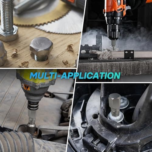 OSTTE 25Pcs Bolt Extractor Kit, Screw Extractor Set Hex Head, Multi-Spline Easy Out Bolt Extractor Tool, Removes Broken Stripped Screws Bolts, Cr-Mo - Thumbnail 6