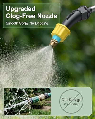 2 Gallon Electric Garden Sprayer, Battery Powered Weed Sprayer with Telescopic Wand, 3 Adjustable Nozzles, Garden Sprayer with Collapsible Tank, Shoulder Strap for Lawn Care, Plant Watering & Cleaning - Thumbnail 6