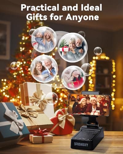 Father's Day Gifts for Dad, Birthday Gifts for Men Women, 4 in 1 Cell Phone Stand with Bluetooth Speaker Dual Connect, Stocking Stuffers White Elephant Gifts for Adults (2 Pack) - Thumbnail 2