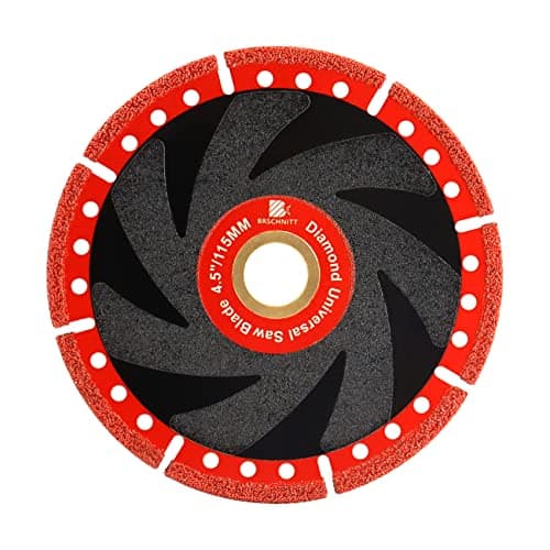 Metal Cutting Diamond Blade 4 1/2"- BRSCHNITT 115mm All-Purpose Diamond Saw Blade for Rebar Sheet Metal Angle Iron Stainless Steel Concrete.