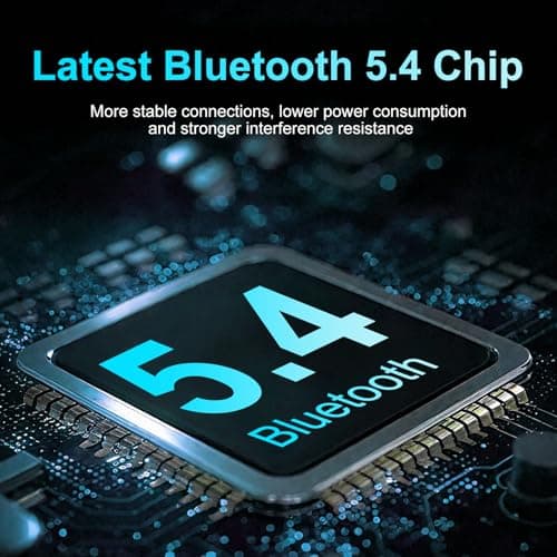 KASOHQEE Computer Speakers for Desktop PC,Computer Sound bar,2600mAh PC Soundbar,Bass Boost,HiFi Stereo Bluetooth Desktop Speakers with Touch Buttons for Laptops,Phone,Great for Gamers,Families - Thumbnail 4