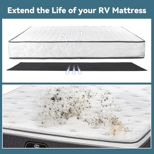 MABOZOO Breathable Mattress Underlay, Queen Size 3D Air Meshfiber Under Mattress Pad, RV Under Mattress Ventilationand for RV Bed Camper Boat (Queen, 80 * 60 in) - Thumbnail 6