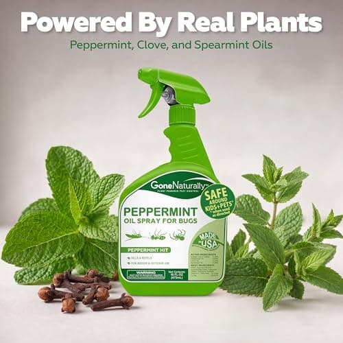 GoneNaturally Peppermint Oil Spray for Bugs– Extra Strong Insect Repellent & Bug Spray for Home– Kills & Repels Ants, Roaches, Spiders & More– Safe Around Kids & Pets– Indoor & Outdoor Use (16oz) - Thumbnail 6