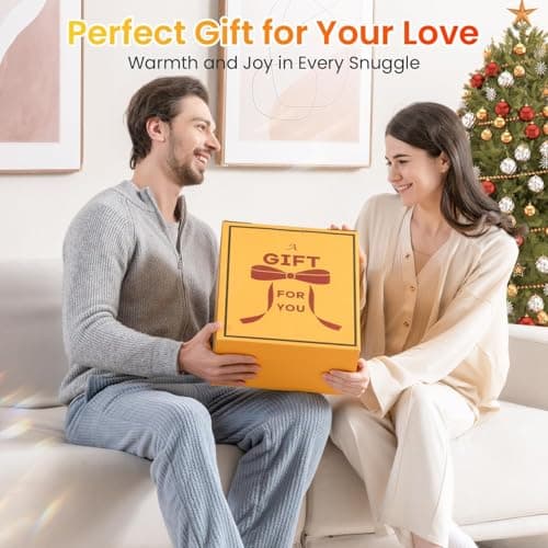 WOOMER Heated Blanket King Size 100" x 90", Electric Blanket with Dual Controls, 0.5-12 Hours Timer & 10 Heating Levels, ETL Certified, Blue White Flowers Patterns Faux Fur & Sherpa, Machine Washable - Thumbnail 6