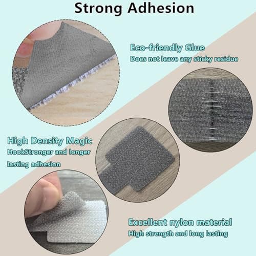 Desk Cable Management, Wire Organizers for Cords - Upgrade 48 PCS Grey Sticky Back Self Adhesive Cable Ties, Hook and Loop Straps for Home or Office Use - Thumbnail 4