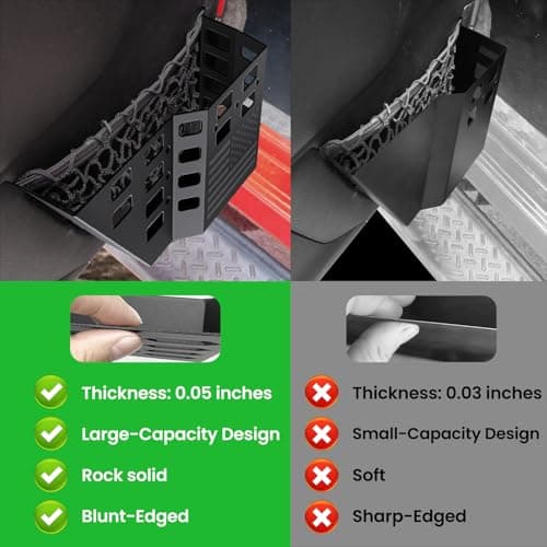 DIAMOOKY Metal Front Door Pocket Storage Box for Jeep Wrangler JK JKU 2018 2017 2016 2015 2014 2013-2007 2/4 Door Accessories, Door Organizer Molle Panels, Flag, 2PCS - Thumbnail 5