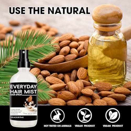 Nodfens Sper Mik Conditioning Hair Primer, Nourishes Softens Hair, Intensely Moisturizes, Anti Frizzy Dry Hair, Leave In Conditioner Spray for All Hair Types - Thumbnail 5