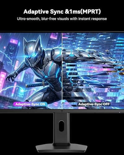 KTC 24.5 Inch 240Hz Gaming Monitor, FHD Computer Monitor Vertical 1080P, Fast IPS Panel, 1ms MPRT, Adaptive Sync, 94% DCI-P3, HDR 400, HDMI DP Ports, Tilt/Pivot/Height Adjustment, VESA Mount, H25T7-3 - Thumbnail 5