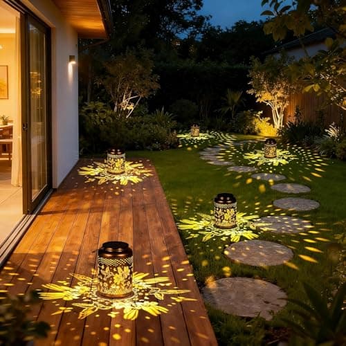 Solar Lanterns Outdoor Waterproof Hummingbird, KagoLing Birthday Gifts for Women Mom Grandma, Garden Decor Hanging Solar Lights Outdoor Metal Lantern Decoration Outside for Yard, Patio, Backyard - Thumbnail 5