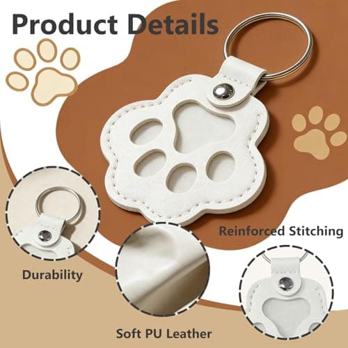 Personalised Pet Memorial Keyring,Crafted in USA Custom Photo Keychain with Pet’s Name & Date, Keepsake Gift to Hold Fur & Memories, Dog Cat Loss Sympathy Gift for Pet Owners - Thumbnail 5