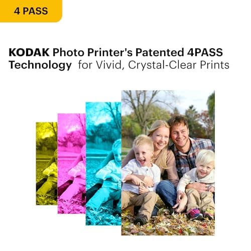 KODAK Dock Plus 4x6'' Photo Printer, 10 Sheets, Docking & Bluetooth Smartphone Printer for iPhone & Android, Instant Color Prints, 4PASS Dye Sublimation - Thumbnail 4