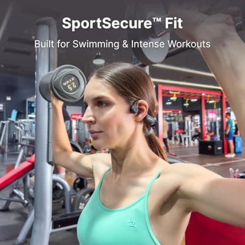 Jabees 7Seven Bone Conduction Swimming Headphones, IP68 Waterproof, 32GB MP3 Player, Bluetooth 6.0, Multi-Point Pairing, Open Ear Sport Headphones with Mic for Swimming, Running, Cycling - Thumbnail 5