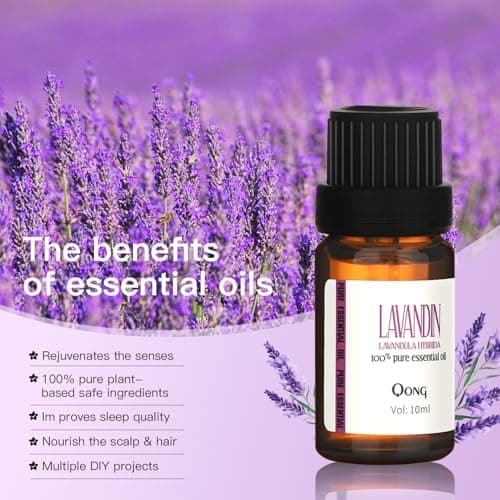 QONG Lavender Essential Oil Blend, Essential Oil, Essential Oils Organic, Used for Sleep, Hair Growth & Scalp Care, Essential Oils for Diffusers for Home 10ML - Thumbnail 6