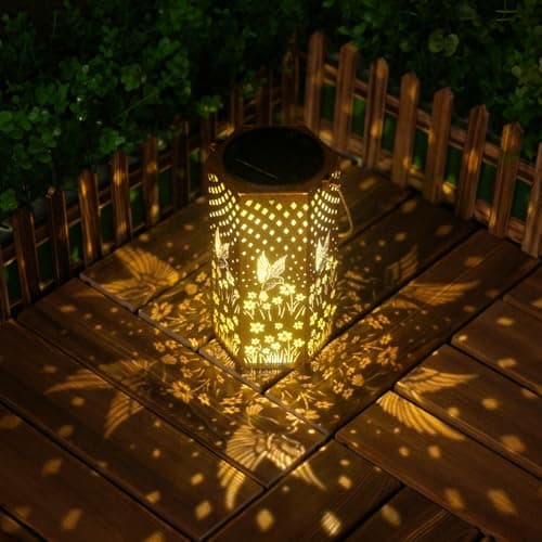 Hummingbird Solar Lanterns Outdoor Waterproof Garden Decor - Birthday Gifts for Women Men Mom Father Garden Gifts, Solar Lights Outdoor Decor for Patio, Outside, Yard, Lawn, Pathway - Thumbnail 3
