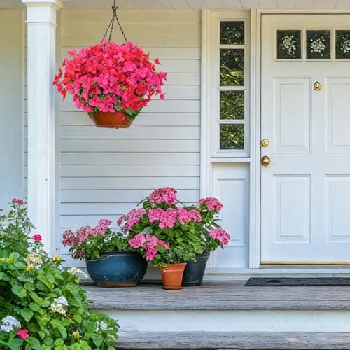 Apeair 12 Bundles Artificial Flowers for Outdoors，Plastic Flowers Uv Resistant Fake Plants Bulk for Spring Summer Hanging Planter Porch Window Garden Home Decor - Thumbnail 6