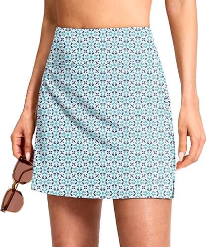 Viodia 16" Skorts for Woman with Pockets Athletic Tennis Pickleball Golf Skort Summer Casual Skirts with Shorts - Image 1