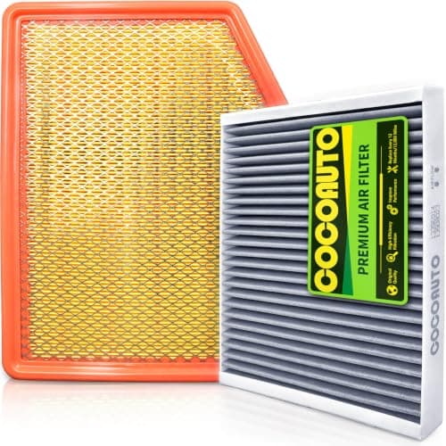 COCOAUTO Engine & Cabin Air Filter Kit for Silverado 1500 (2019-2026), Sierra (2019-2026), Tahoe Yukon Suburban 2021+, Replace A3244C 84121219 13508023 13356916, NOT for Diesel 6.6L