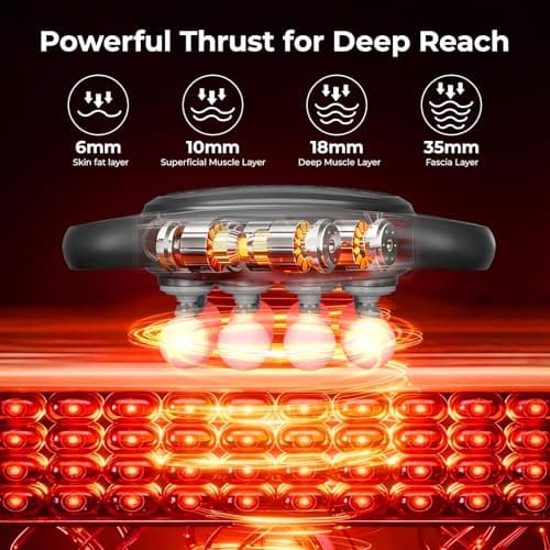 16 Head Massage Gun Set, Deep Tissue Percussion Massager with 9 Modes & 9 Intensities, Pain Relief, Portable & Quiet, Massage Tools for Back, Shoulders, Legs, Foot, Full Body Muscle Relaxation - Thumbnail 2