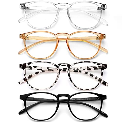 BOSSWIN Blue Light Blocking Glasses for Women/Men - 4-Pack Computer Reading/Gaming/TV/Phone Glasses, Anti-Glare - Image 1