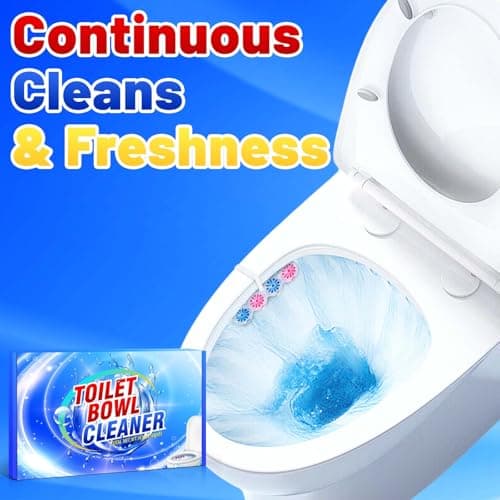 STRN Toilet Bowl Cleaners Rim Hanger, Toilet Bowl Cleaning Balls, Lemon & Magnolia Scents, Toilet Bowl Freshener, 8 Packs(32 balls) - Thumbnail 4