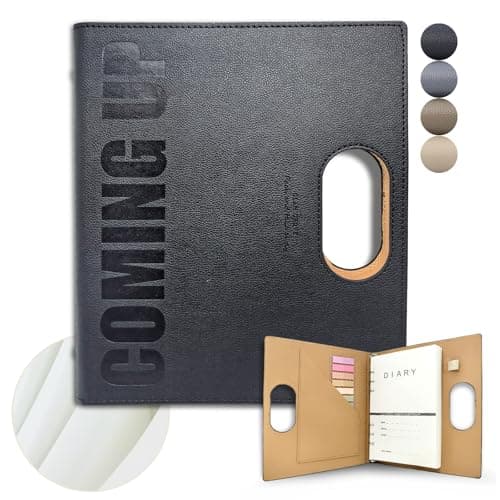 Blank A5 Binder Portable Refillable Notebook - 5.8" x 8.3", 160 Pages of 100G Thick Paper, 6-Ring Design with Pen Loop and Index Tab Stickers - Ideal for Writing, Travel, Work, and School (Black)