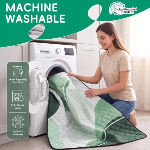 RYCHIC Waterproof Picnic Blanket Outdoor Camping Beach Mat Extra Large Foldable Car Essential Roadtrip Gadget Rv Accessories Glamping Tent Gear Must Haves Hiking Stuff Backpacking Necessities Gift - Thumbnail 6