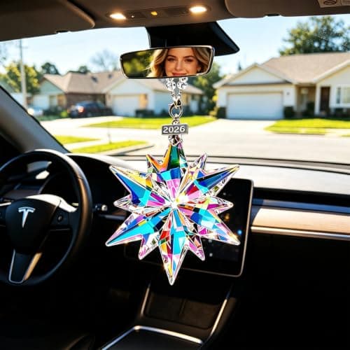 2026 Annual Christmas Ornaments Crystal Snowflake Star, Sparkly Crystal Ornaments for Christmas Tree, Beautiful Christmas Ornaments for Women Girls - Thumbnail 5