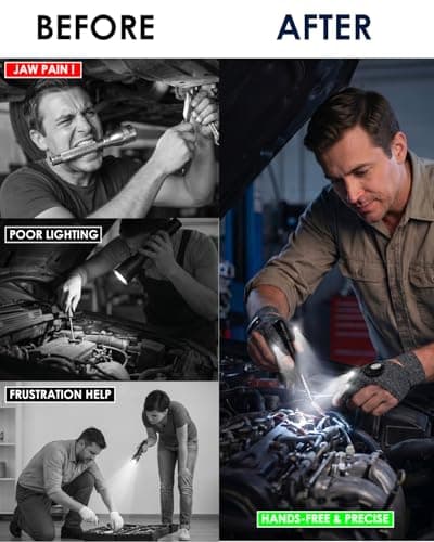 Fathers Day Dad Gifts for Husband, Led Flashlight Gloves Lighted Gloves with Lights, Mens Gifts for Men Him Papa Grandpa Who Wants Nothing, Cool Gadgets for Men Fishing Camping Handyman Repairs - Thumbnail 3