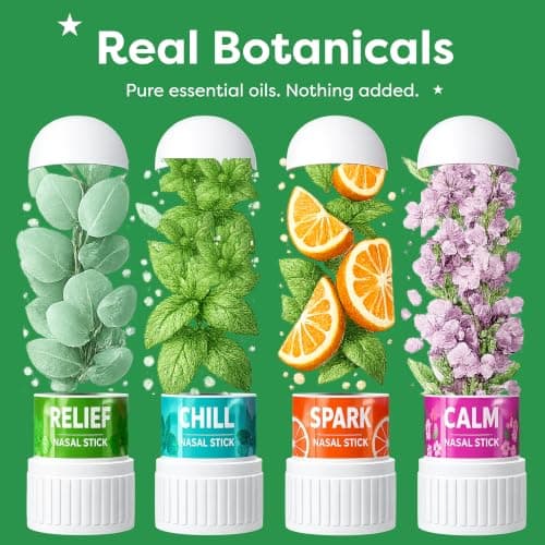 Rapid K1 Nasal Inhaler Stick 4 Pack – Nausea & Sinus Relief, Motion Sickness & Morning Sickness – Non-Medicated Menthol Aromatherapy Inhalers – Mint, Wintergreen, Lavender, Tropical Variety Pack - Thumbnail 5