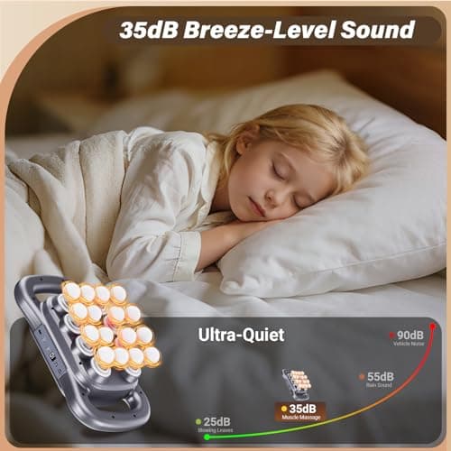 Cexovil 16-Head Massage Gun,2026 Upgrade Deep Tissue Percussion Massager with 9 Modes 9 Intensities, 2600mAh 6H Runtime, Quiet Muscle Tension Release Electric Massage Tools for Back, Shoulders, Legs - Thumbnail 6