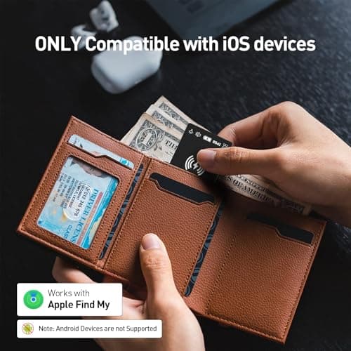 Wallet Tracker Card Rechargeable Smart Tracking Card Tag, Works with Apple Find My APP (iOS Only), Wireless Charge, IP68 Waterproof, for Keys, Luggage, Passports, Backpacks, 1 Pack - Thumbnail 2
