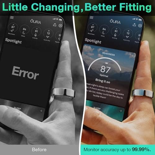 YWXTW [Invisible Grips for Oura Ring Size Adjuster, Waterproof Adhesive Guard Compatible with Samsung/Ultrahuman Ring, Thinner Sizers for Loose Rings, 8 Pack [Silver] - Thumbnail 6