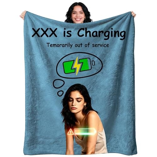 Custom Funny Gifts for Women, Men, Custom Blanket With Picture Gifts for Sister, Dad, Mom, Couple, Friend, Girlfriend, Boyfriend, Wife, Personalized Photo Blanket, Birthday Gifts Ships Next Day - Image 1
