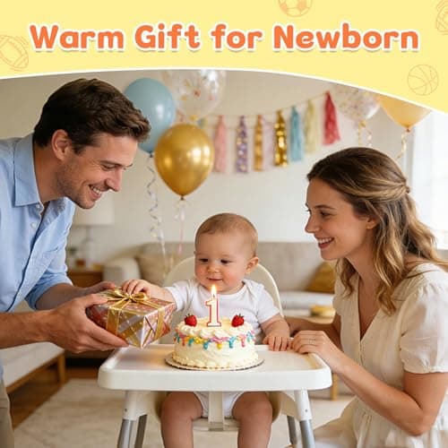 Baby Ball Toys 0-6 Months, Newborn Plush Rattle 3pcs Football Basketball Soccer Sports Set-Sensory Toys with Rattles for 0 3 6 9 12 Months Infant Boys Girls Birthday or Shower Gifts - Thumbnail 6