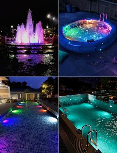 Skairipa Solar Pool Lights, Solar Powered Submersible LED Lights with Remote IP68 Waterproof Swimming Pool Lights 16 Colors Underwater Pool Lights for Above Ground Inground Pool, Pond (Blue, 2 Pack) - Thumbnail 6