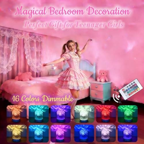 Cordless Northern Aurora Borealis Light Projector for Bedroom-Water Ripple Ocean Wave Projector Light-Shower Lamp-Teen Girl Gifts Trendy Stuff-Shower Mood Light-Bathroom Night Light-Ambient Lighting - Thumbnail 3