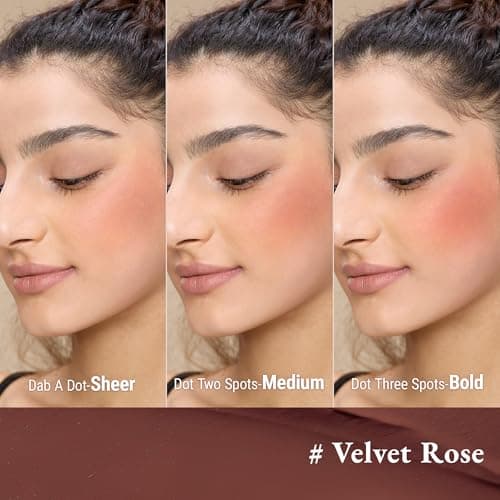 Exmiloo Liquid Blush for Cheeks – Matte Liquid Blush for a Natural Flush，Buildable & Long-Lasting Matte Blush for Everyday Looks, Vegan & Cruelty-Free - Thumbnail 4