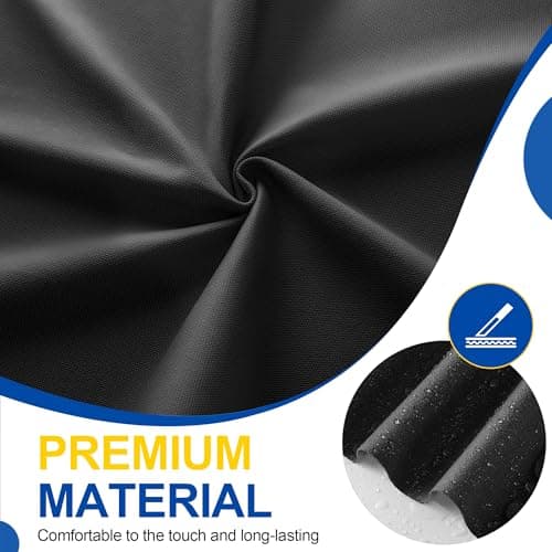 Fabric Repair Tape, Self Adhesive Canvas Repair Patch, Waterproof Outdoor Canvas Tape/Patch Kit for Sun Shades Clothing Tent Awnings Boat Cover Couches Black 4x71 inch - Thumbnail 3