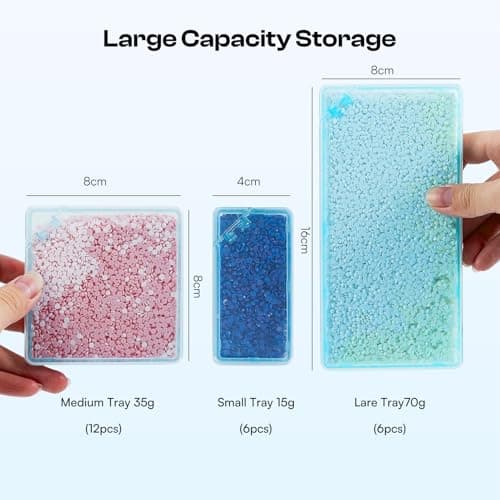 Caydo 24 PCS Diamond Art Storage Trays with Lids, 2-in-1 Diamond Art Accessories for Diamond Arrangement & Storage - Thumbnail 5