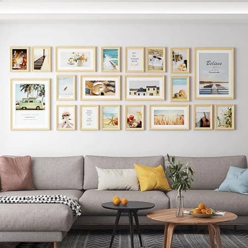 20 Pairs(40 Strips) Large Picture Hanging Strips Heavy Duty, Damage Free Picture Hangers, Hook and Loop Tape, Removable Adhesive Strips for Frame Hanging, Christmas Decorations Home Office - Thumbnail 3