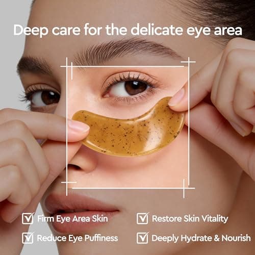 Under Eye Patches For Puffy Eyes and Dark Circles, Soothing Hydrating Eye Mask with Calendula, Green Tea, Retinol - Eye Treatment Skincare Gift for Men & Women (30 Pairs) - Thumbnail 3