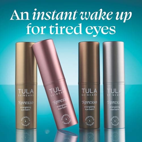 TULA Skin Care ‘Spresso Energizing Eye Balm, Americano - Energizing & Hydrating Caffeine Under Eye Treatment for Dark Circles, Portable and Perfect to Use On-the-go, 0.35 oz. - Thumbnail 3