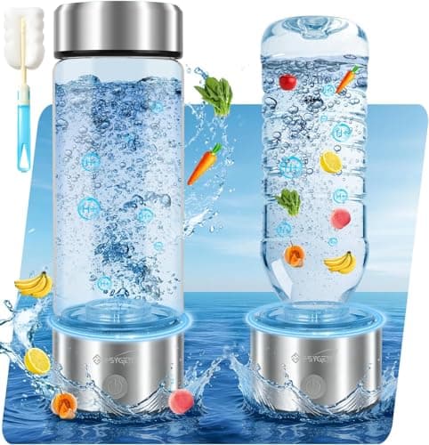 2026 Hydrogen Water Bottle, Up to 3100 PPB in 3 Mins, SPE PEM Tech, 1500mAh Rechargeable Portable Hydrogen Water Bottle, 420ml/14OZ for Travel, Gym, Home, Office, Daily Use | Gift for Family & Friends - Image 1